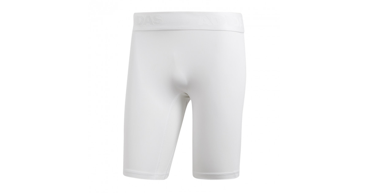ADIDAS MEN'S ALPHA COMPRESSION TIGHTS - WHITE
